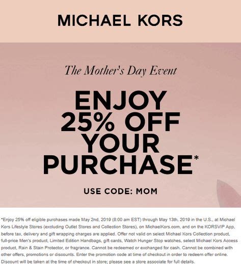 michael kors printable coupon 2014|michael kors coupon first order.